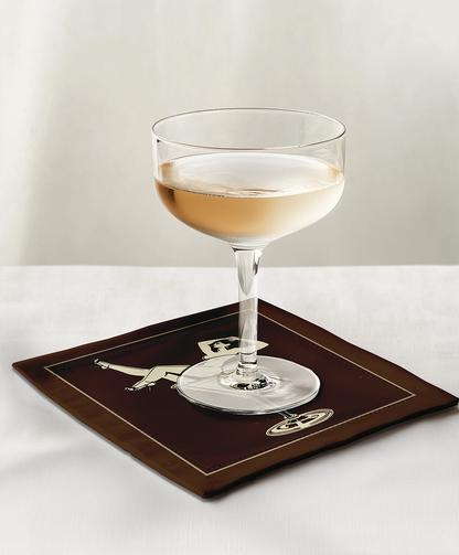 Cheers Darling Cocktail Napkin in Expresso Martini