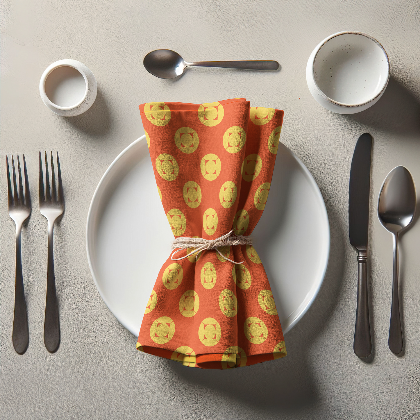 My Home is yours - Yellow Orange in Organic Cotton Voile