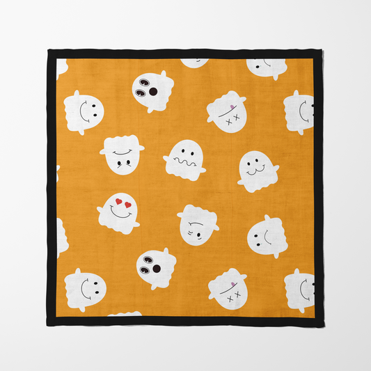 Friendly Ghosts in Squash Napkin