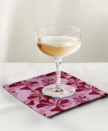 Tropical Cayena Cocktail Napkin in Light Pink