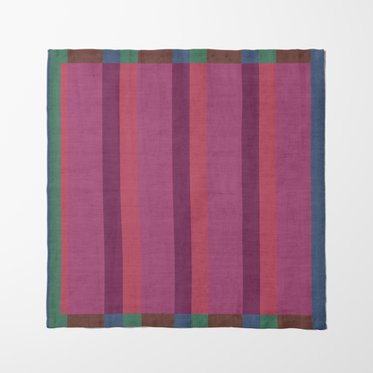 Candy Stripes Napkin in Pink in Lightweight Linen