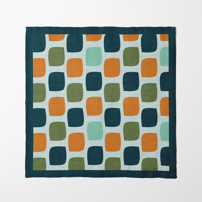 Squared Off Napkin in Dark Teal