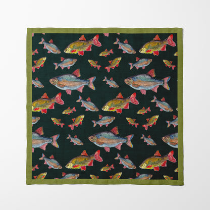 Rainbow Fish Napkin in Green