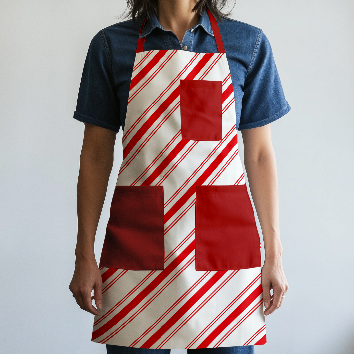 Candy Stripes Full Chef Apron