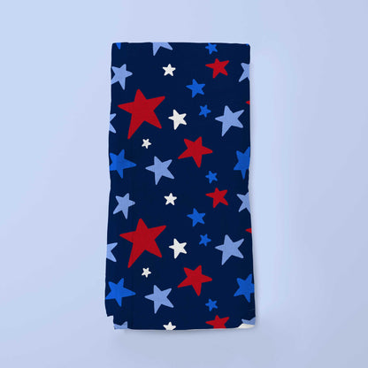 Star Spangled Banner Napkin in Organic Cotton Voile