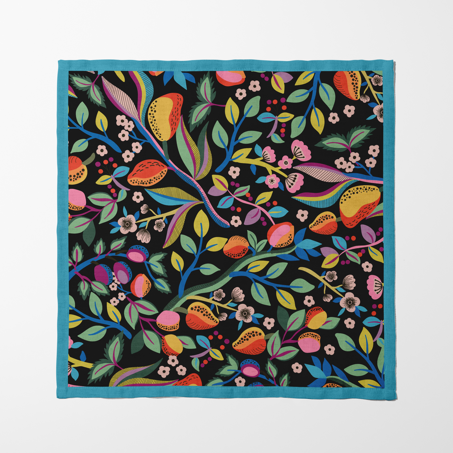 Fruit of Abundance Napkin in Organic Cotton Voile