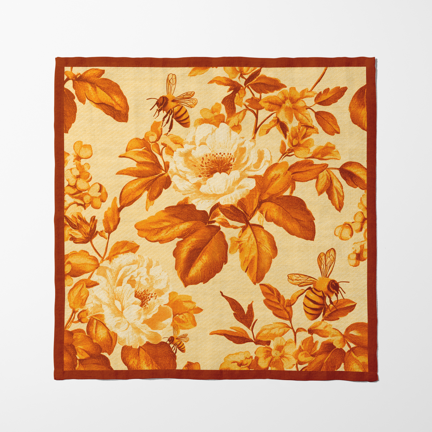 Honey Garden Napkin in Sepia