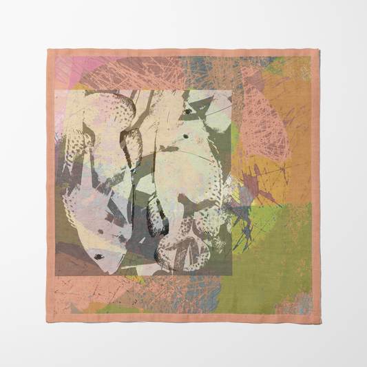 Two Fish Peach Napkin