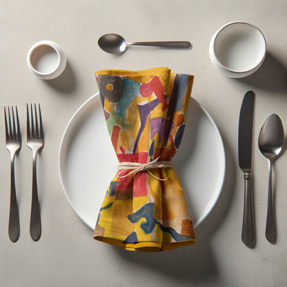 Yellow Carnival Napkin