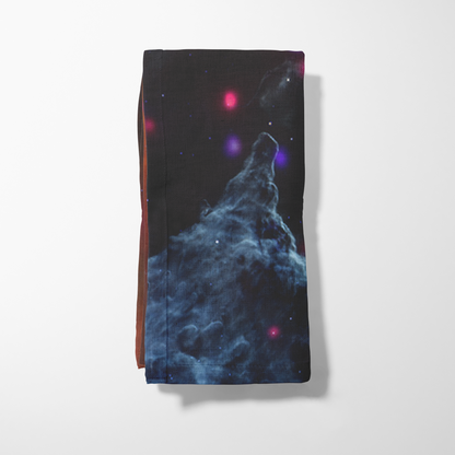 ONE Galaxy - Pillars of Creation - Pink Dots in Organic Cotton Voile