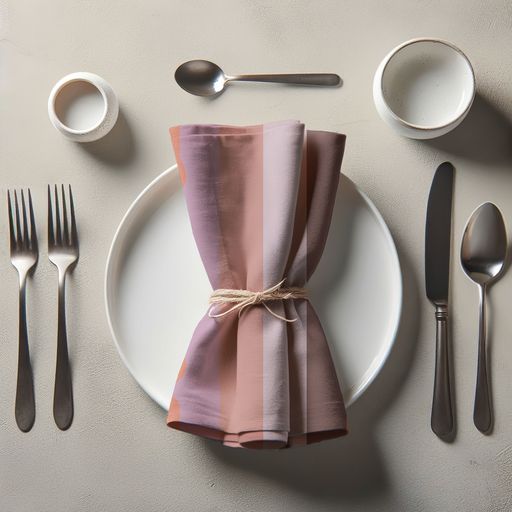 Sweets & Sour Napkin in Pink in Lightweight Linen