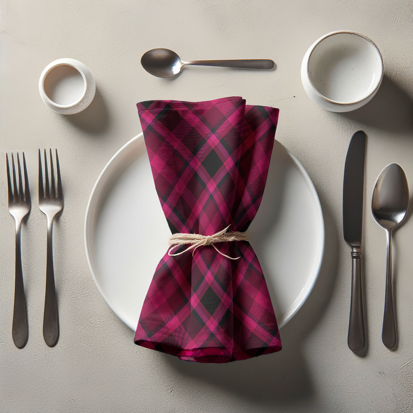 The Loveless Plaid Napkin in Lightweight Linen