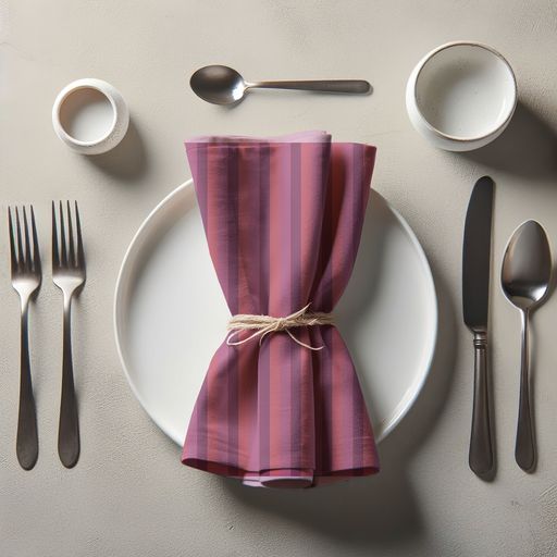 Tropical Stripes Napkin in Pink