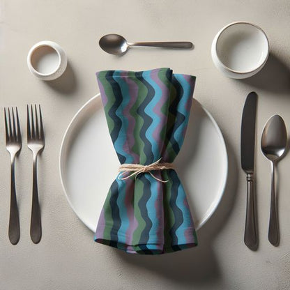 Candy Napkin in Blue in Lightweight Linen