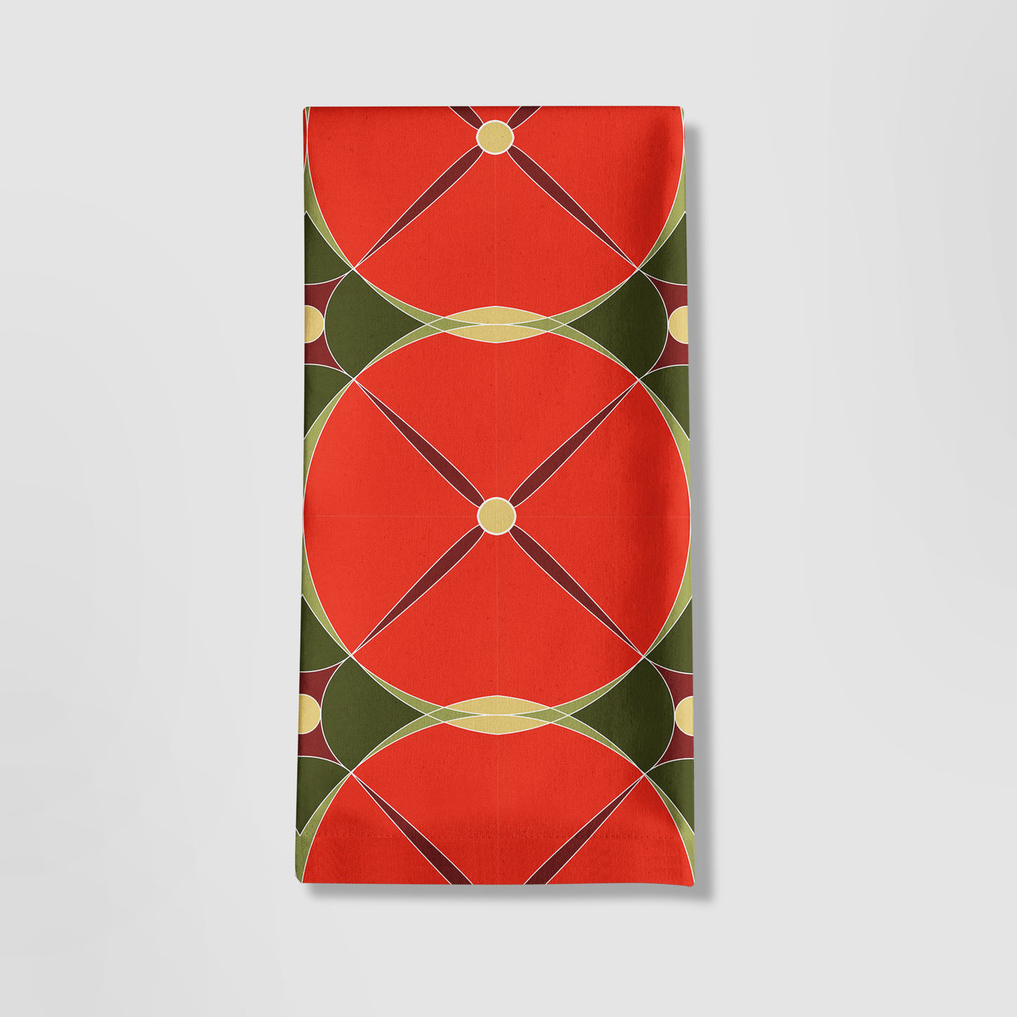 Holiday Abstract Tea Towel in Full Color