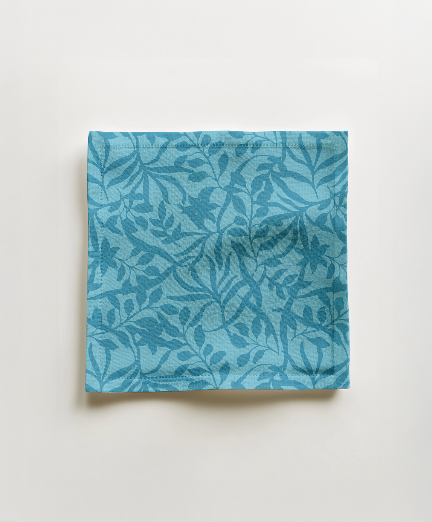 Figi Floral Cocktail Napkin in Blue