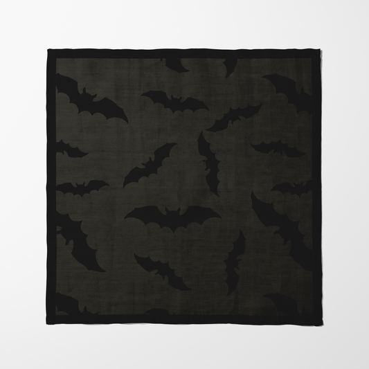 Bats in Gravestone Napkin in Lightweight Linen