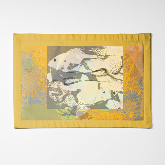 Two Fish Yellow Placemat