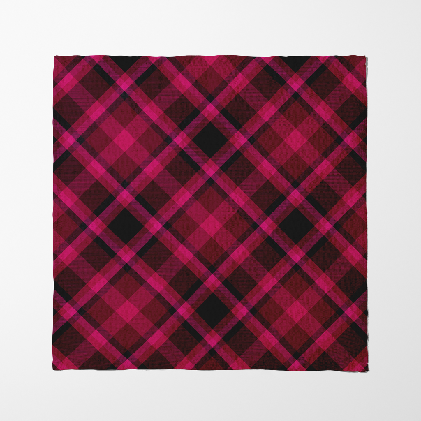 Plaid x Floral Napkins in Pink | Set of 4