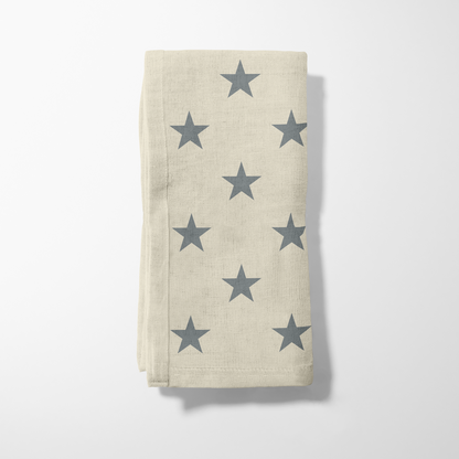 ONE Stars Napkin - Flint in Organic Cotton Voile