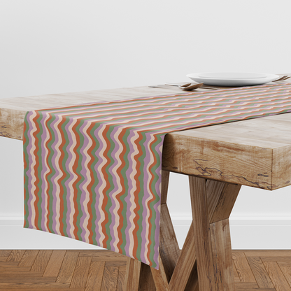 Table Runner in Candy in Lightweight Linen