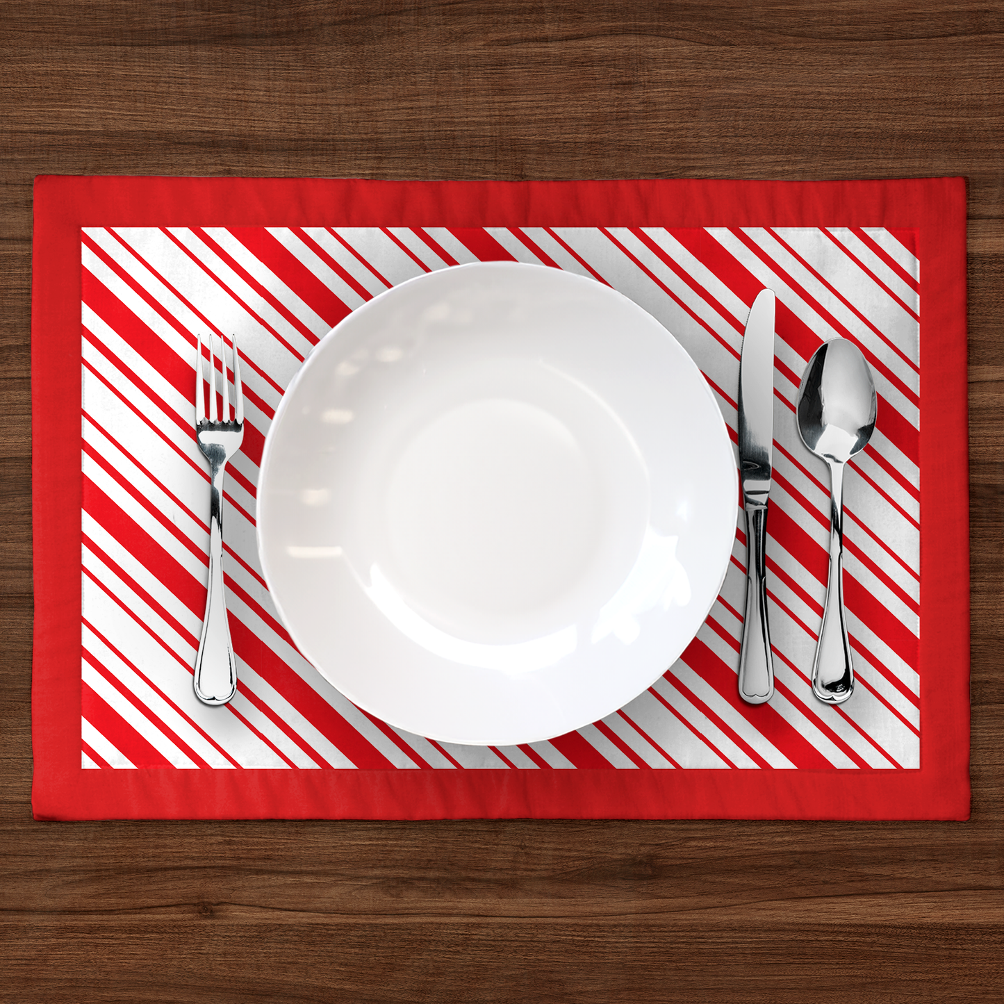 More Candy Cane Stripes Placemat