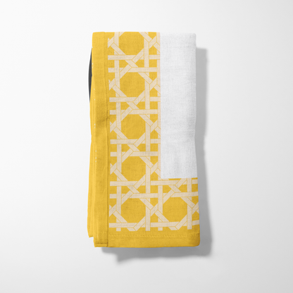 Servillarte Yellow Rattan Napkin