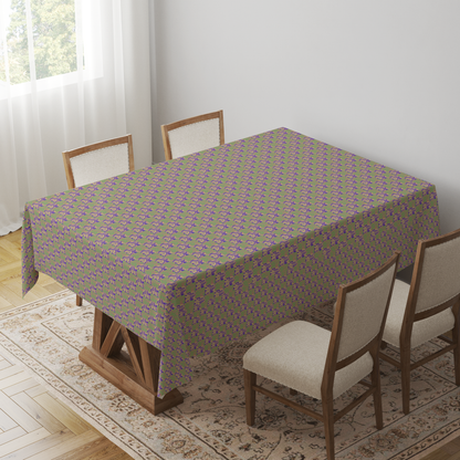 Water Drops Tablecloth in Mid Cotton Twill