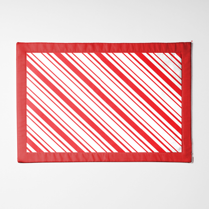 More Candy Cane Stripes Placemat