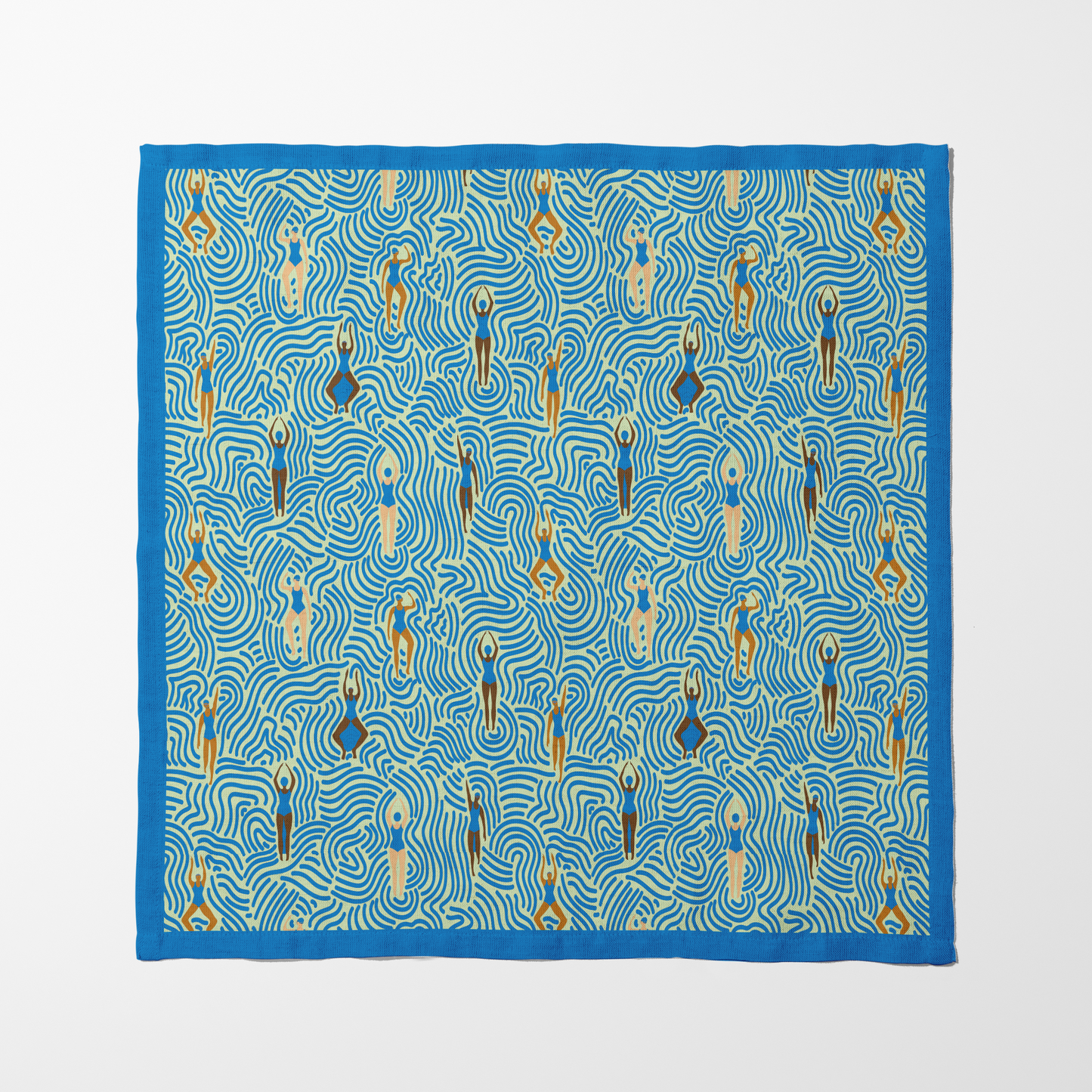 Swimmers in Summer in Cerulean Lime Napkin