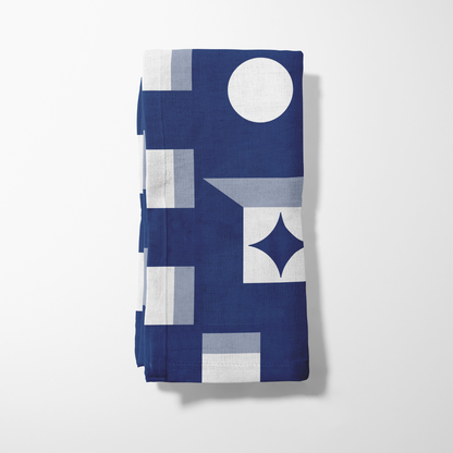 Blue Oporto Napkin in Lightweight Linen
