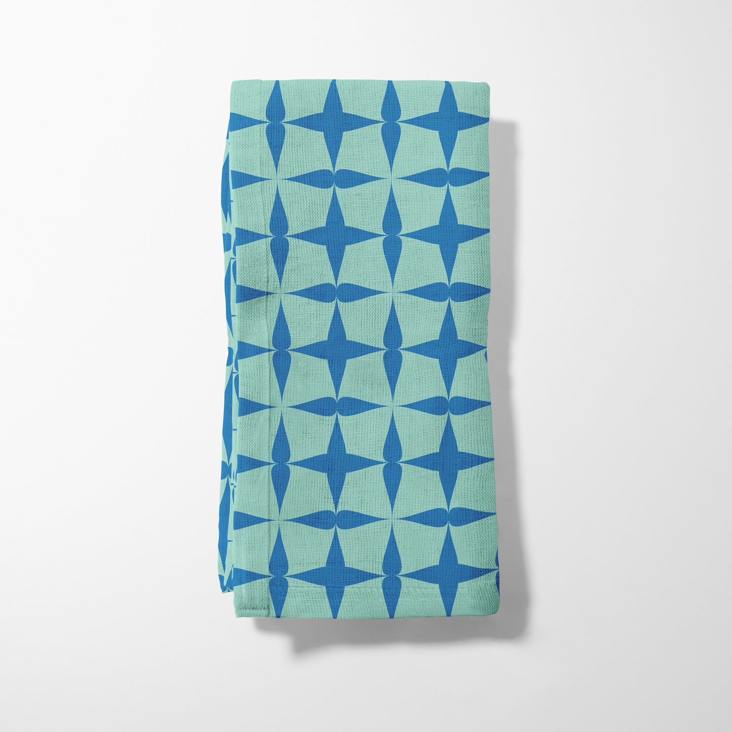 Sit for a Bit Napkin - Aqua in Lightweight Linen