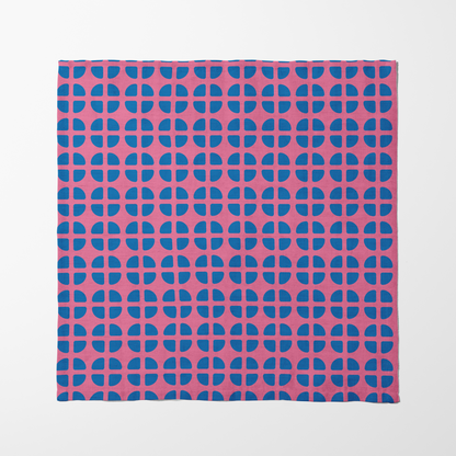 Fresh Fruit Napkin - Pink Blue in Organic Cotton Voile