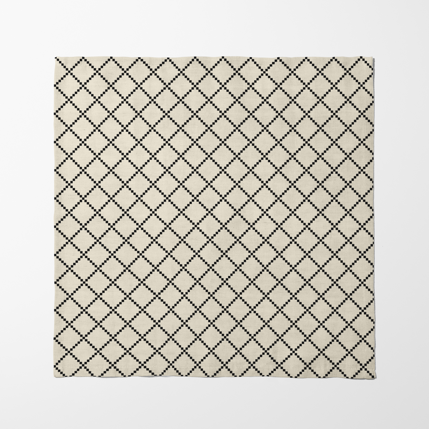 ONE Diamond Grid - Cream in Lightweight Linen