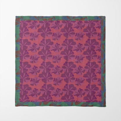 Tropical Cayena Napkin in Pink in Organic Cotton Voile