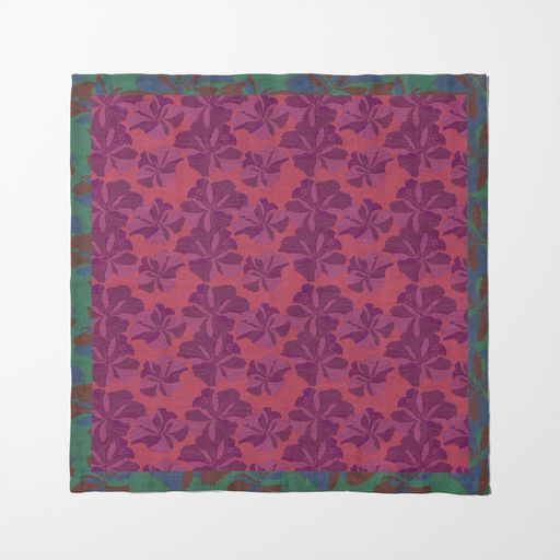 Tropical Cayena Napkin in Pink in Organic Cotton Voile