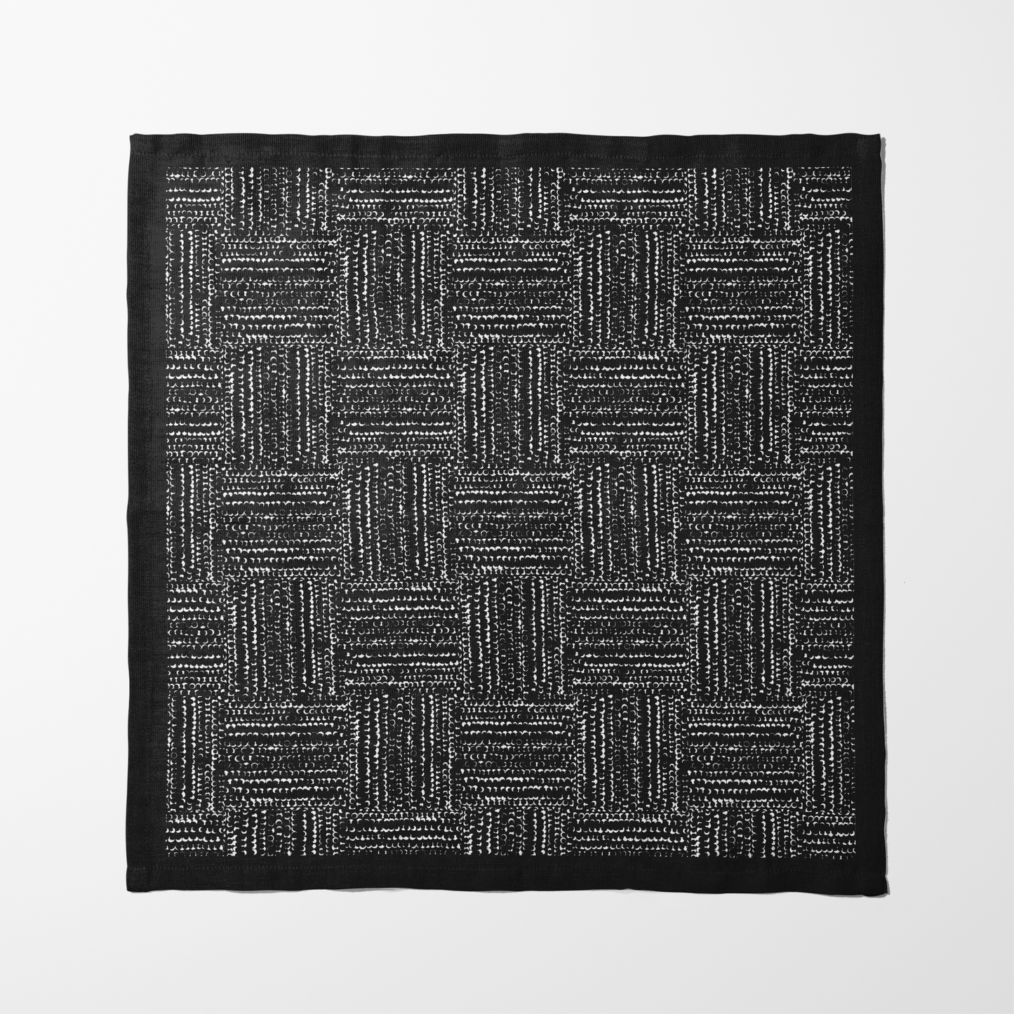 Eclipse Modern Abstract Black and White Napkin