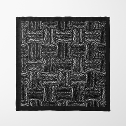 Eclipse Modern Abstract Black and White Napkin