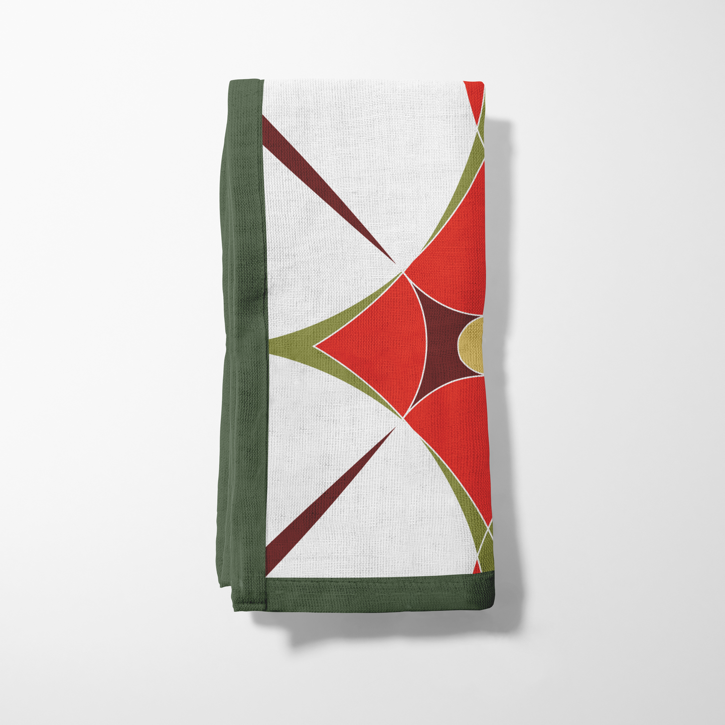 Most Holiday Abstract Napkin in Red