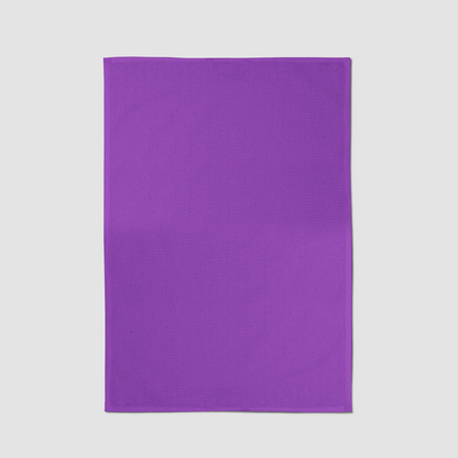 ONE Solid Tea Towel in Bright Purple - Mid Cotton Twill