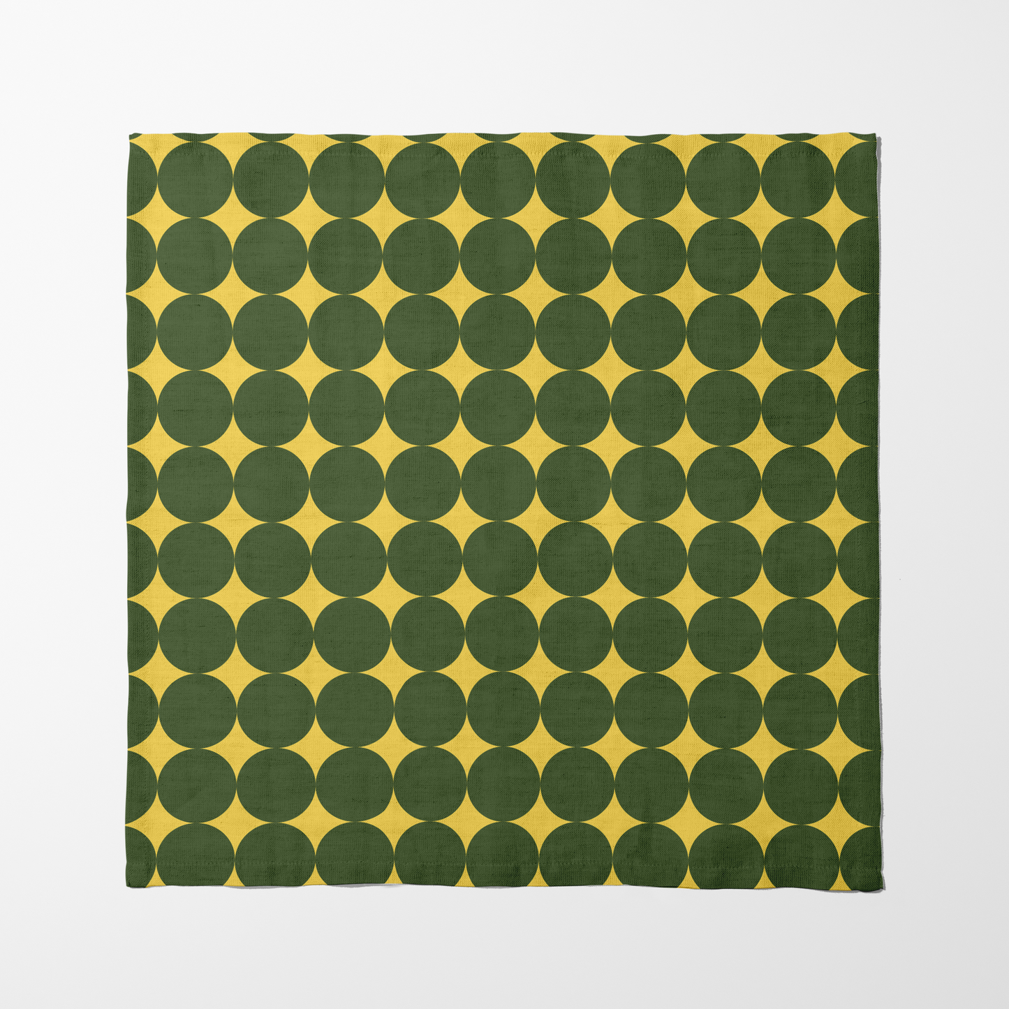 Spots and Dots Napkin - Yellow Green in Lightweight Linen