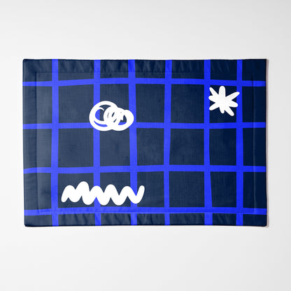 Estrúk in Navy and Blue Placemat