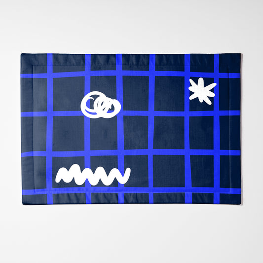 Estrúk in Navy and Blue Placemat