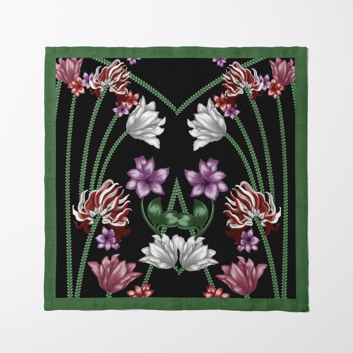 Art Nouveau Floral Napkin