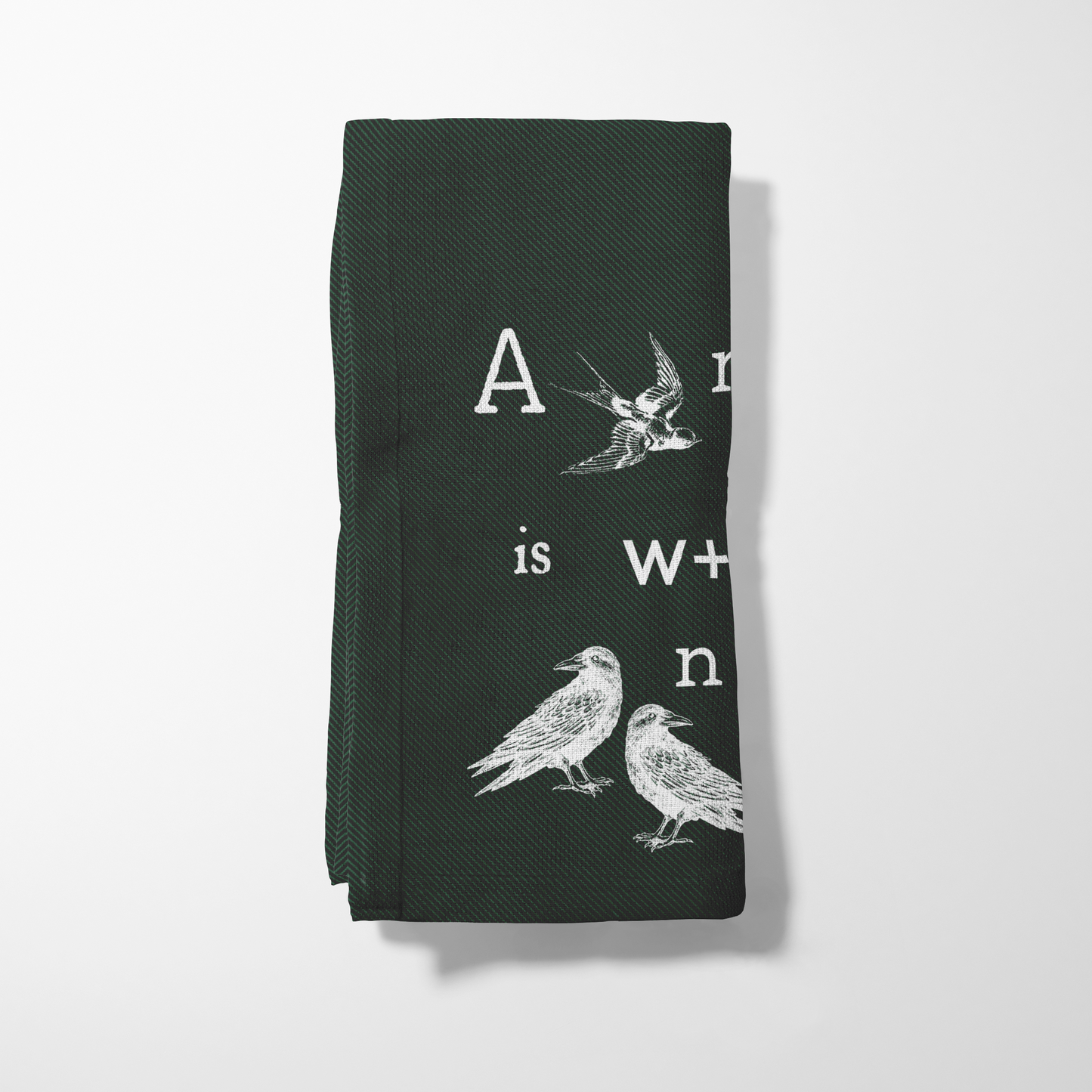 A Bird in the Hand Napkin in Lightweight Linen