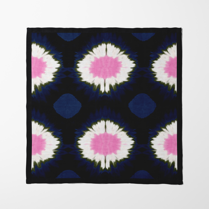 Ink Tie Dye Napkin in Organic Cotton Voile