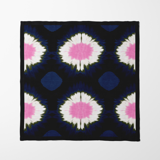 Ink Tie Dye Napkin in Organic Cotton Voile