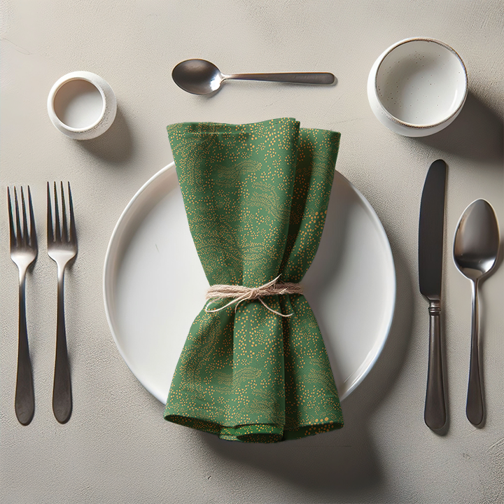 Palmiche Paradise in Green Napkin