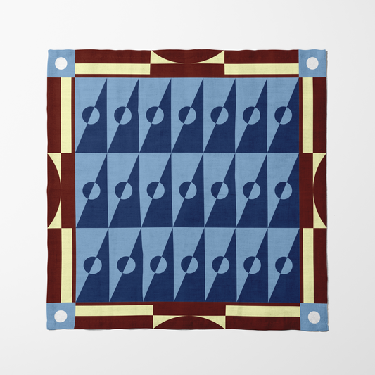 Royal Backgammon Napkin in Lightweight Linen