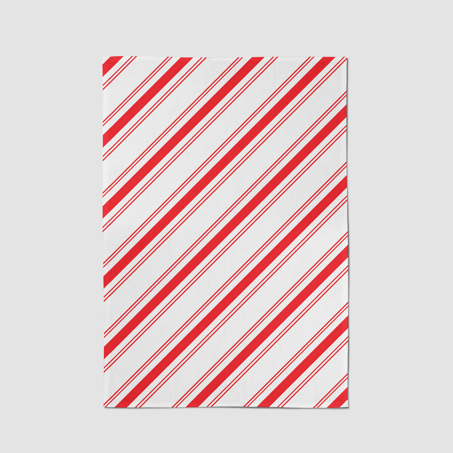 Candy Cane Stripes Tea Towel